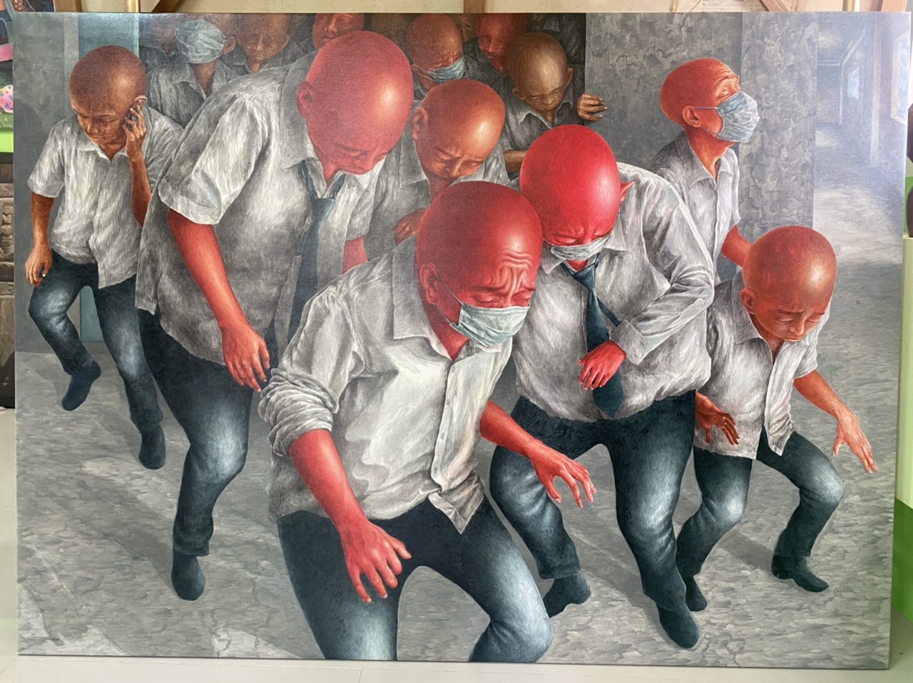 ภาพวาดสีอะครีลิค ผลงานส่งการประกวด อดิสรณ์ สมนึกแท่น