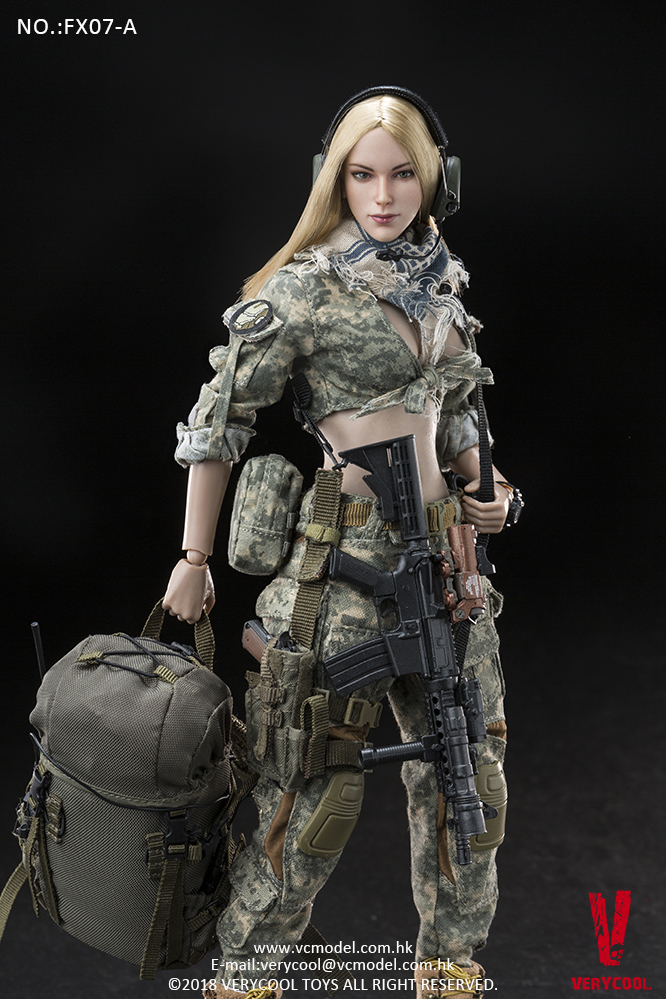 VERYCOOL FX07A Supermodel Head Sculpt + Female Body Set (Golden straight)