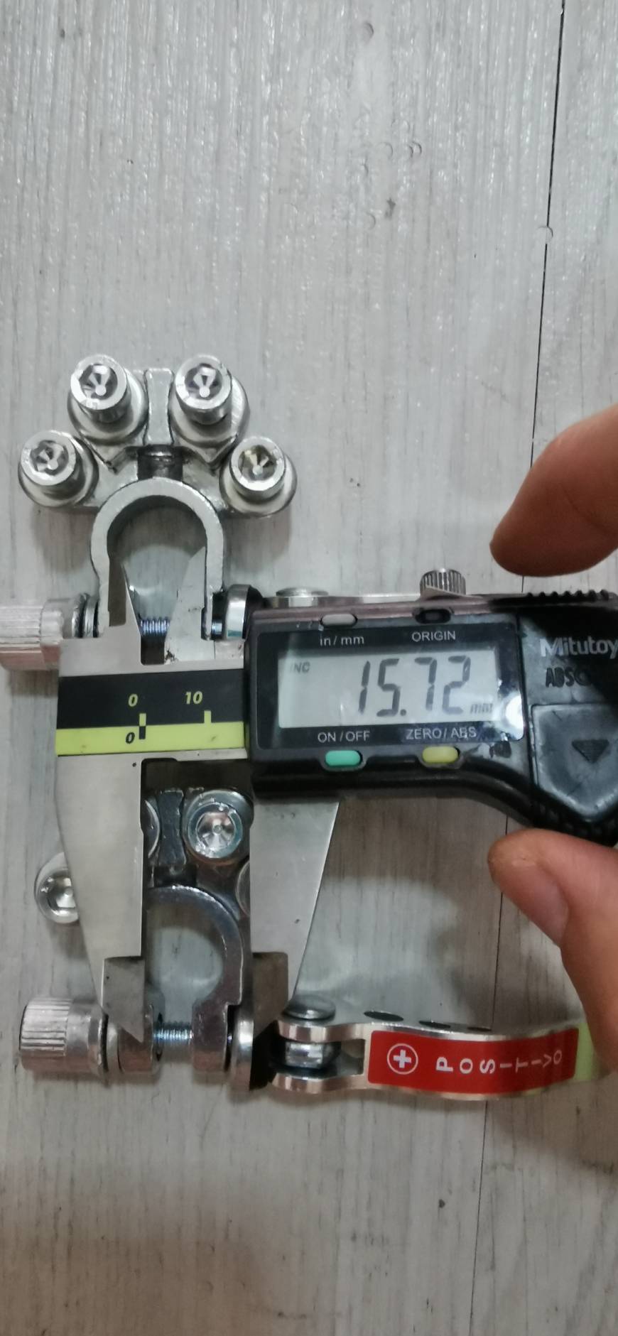 CARE09 ขั้วแบตปลดเร็ว สำหรับแบตแกนใหญ่ 16 มิล ทองแดงแท้ ชุบดีบุก