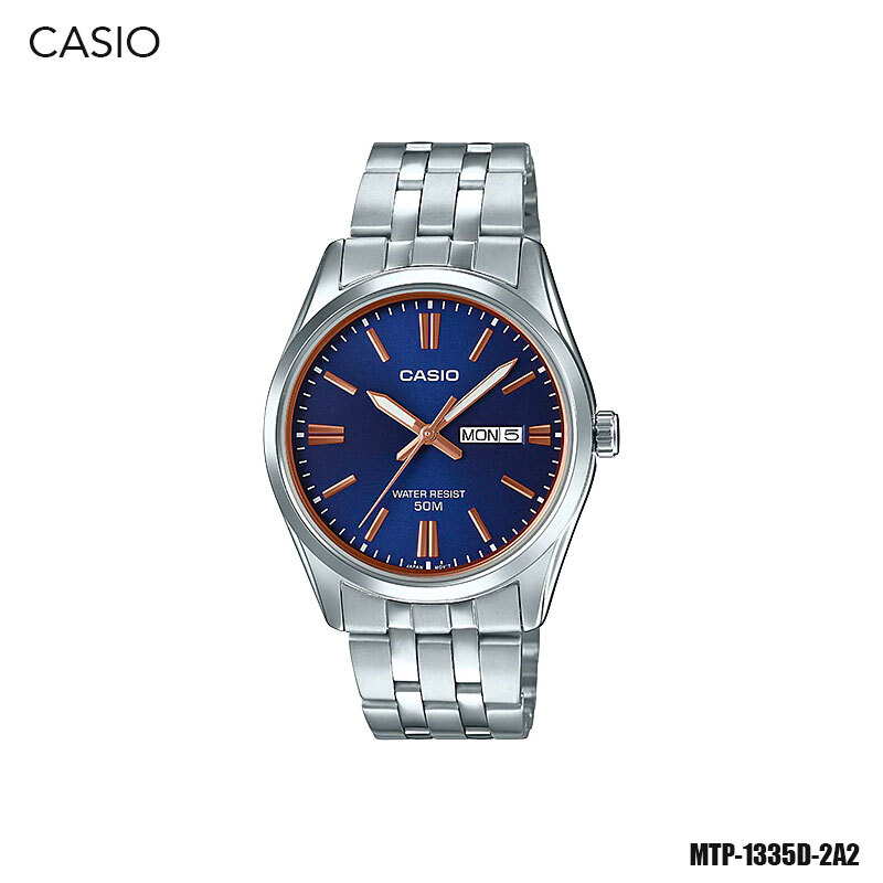 นาฬิกา CASIO นาฬิกาข้อมือ ผู้ชาย สายแสตนเลส รุ่น MTP-1335D MTP-1335D-1A MTP-1335D-2A MTP-1335D-1A2 MTP-1335D-2A2 MTP-1335D-7A MTP-1335D-9A