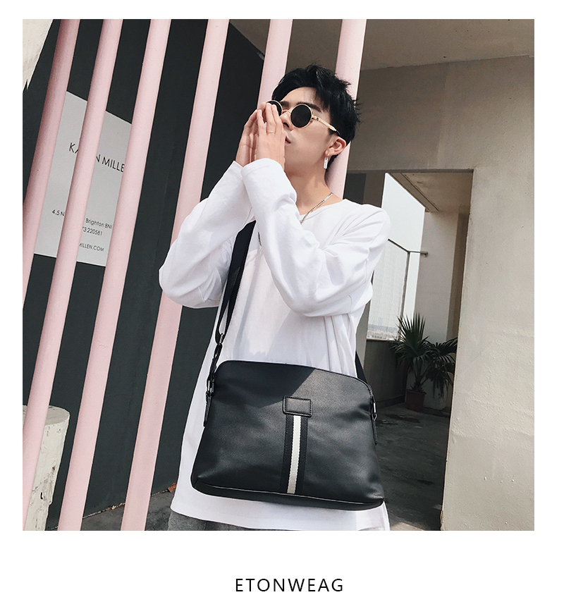 พร้อมส่ง กระเป๋าสะพายไหล่ผู้ชาย แฟขั่นเกาหลี
