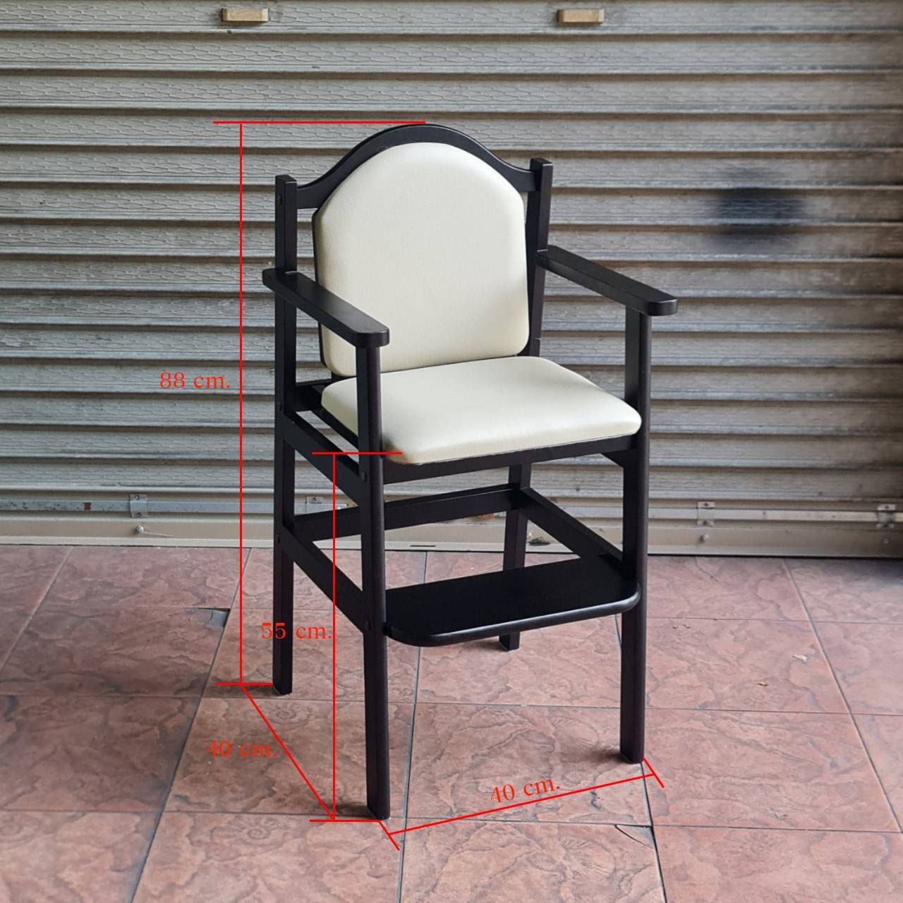 เก้าอี้เด็กภัตตาคารไม้ยางพารา