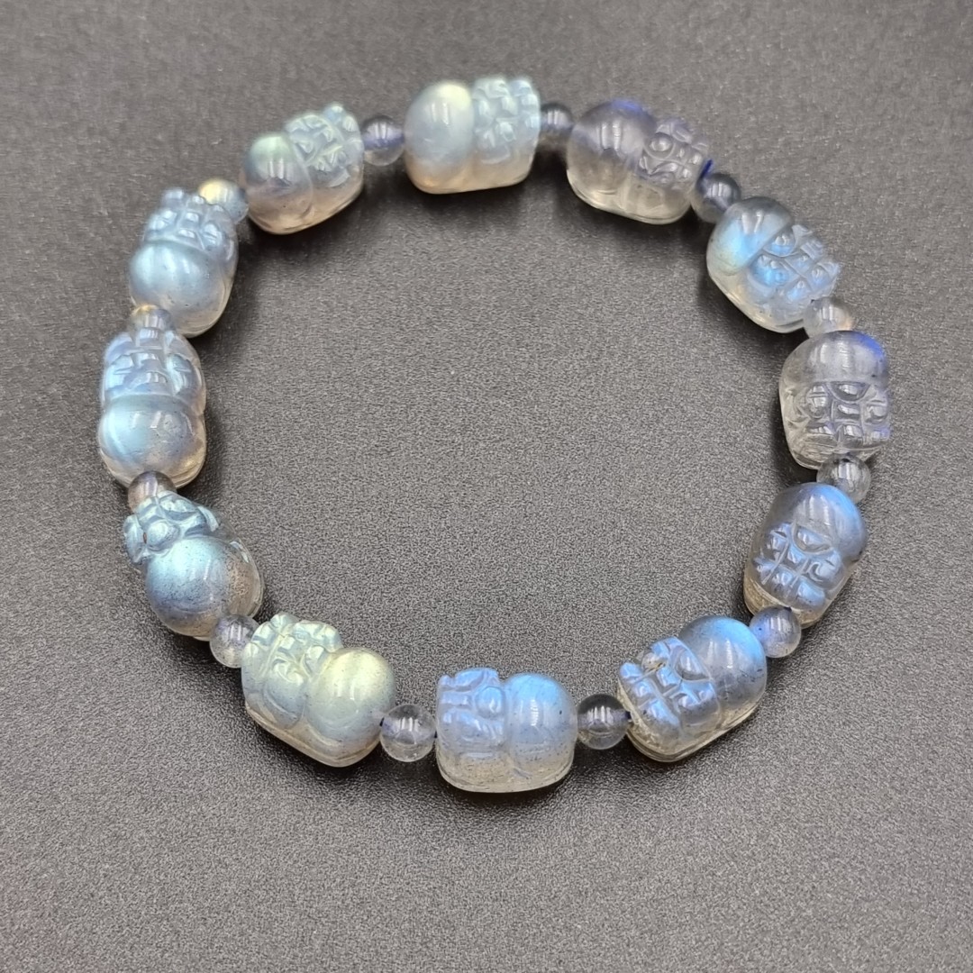 Labradorite ลาบราดอไรต์ รูปปีเซี๊ยะ AAA+ ก่อให้เกิดความคิดสร้างสรรค์ ปีเซี๊ยะนำพาโชคลาภ