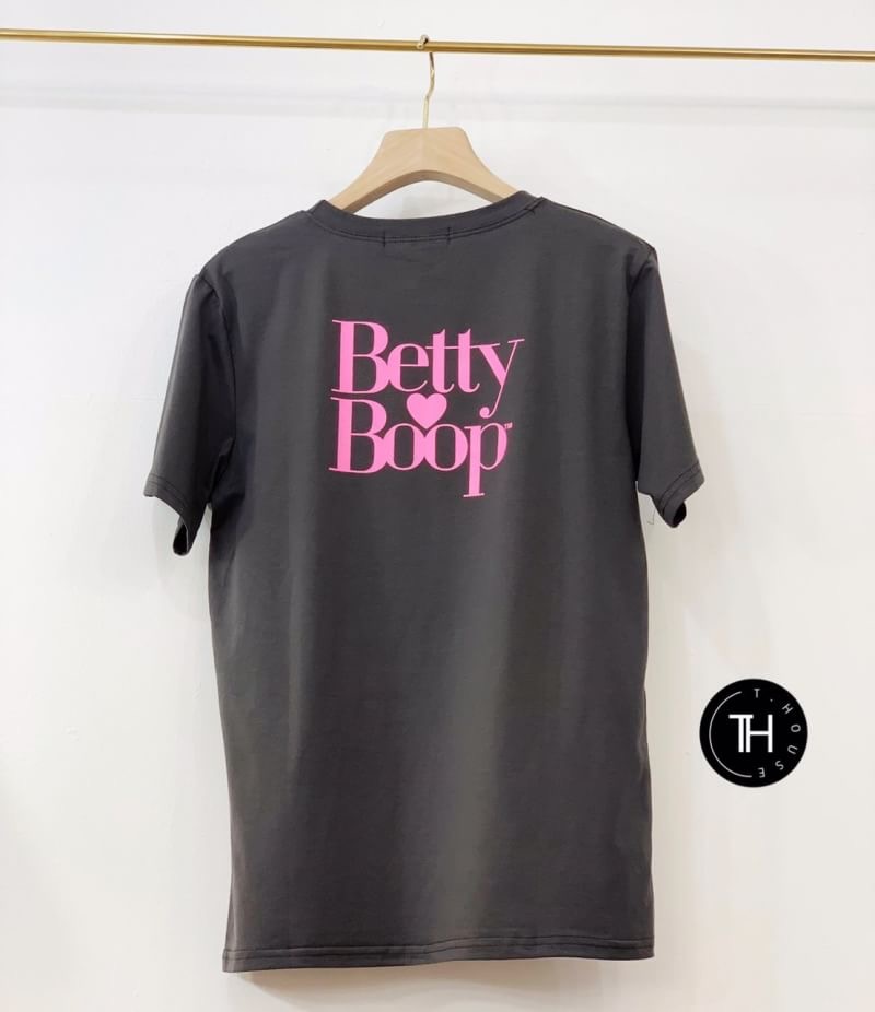 เสื้อยืด Betty Boop เสื้อยืดแฟชั่นดารา