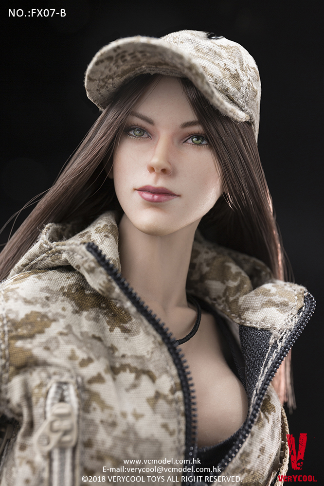 VERYCOOL FX07A Supermodel Head Sculpt + Female Body Set (Golden straight)