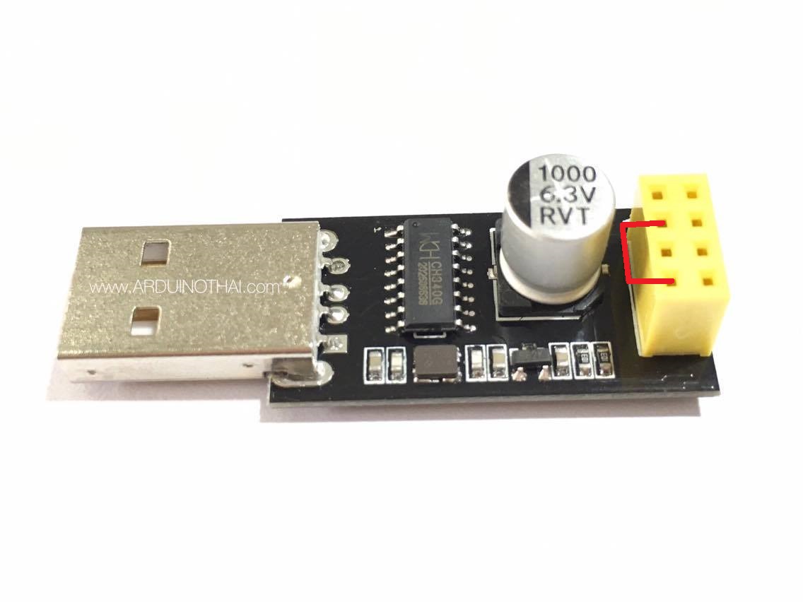 ESP-01 USB to TTL (USB สำหรับอัพโหลดโปรแกรม ESP-01)