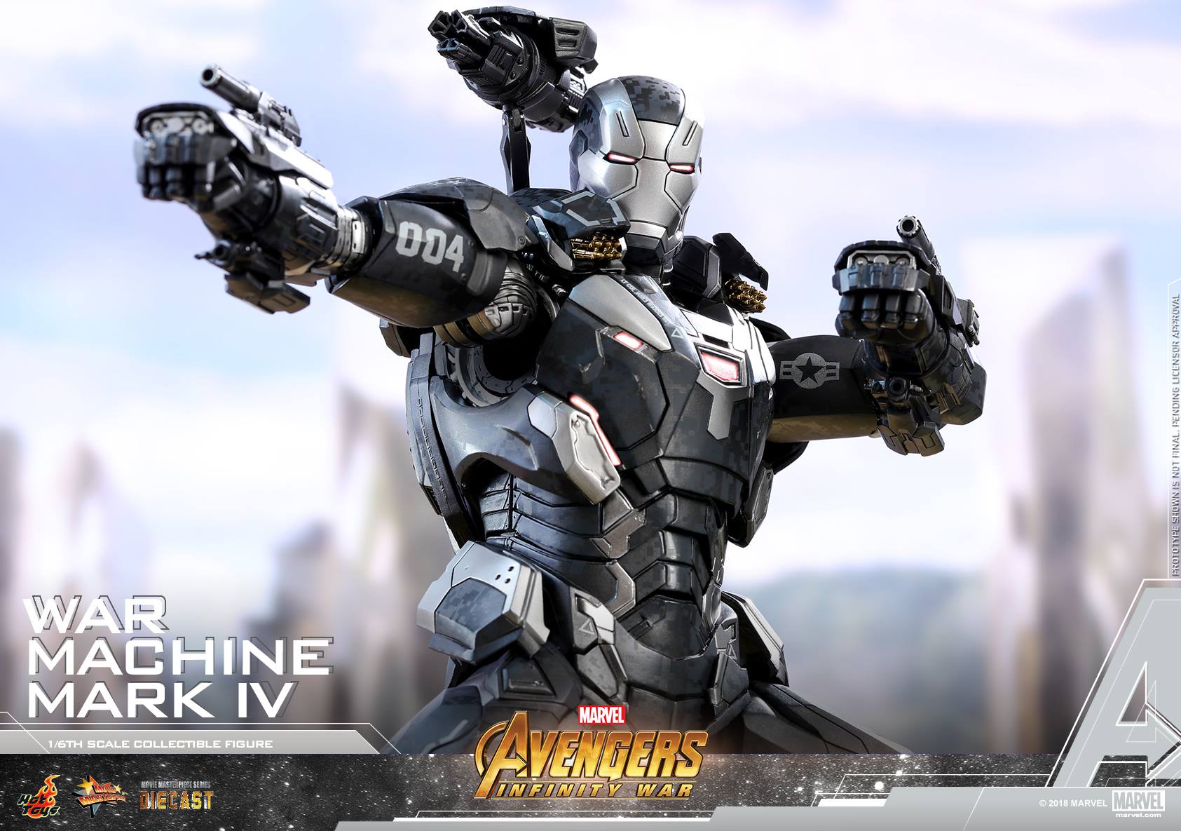 Hot Toys MMS499D26 AVENGERS: INFINITY WAR - WAR MACHINE MARK IV