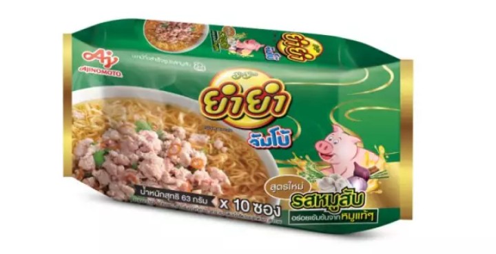 ยำยำจัมโบ้รสหมูสับ แพ็ค10ซอง