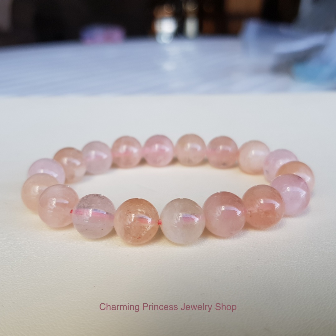 Morganite มอร์แกไนท์ เกรด AAA 10 มม รักที่ไม่มีเงื่อนไข