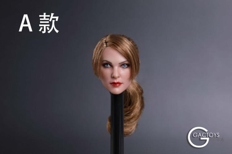 GACTOYS GC019A,C,D,E,F European and American Cold Female Head