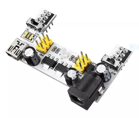 Breadboard Power Supply พร้อมสวิตช์ 7-10V to 5V 3.3V