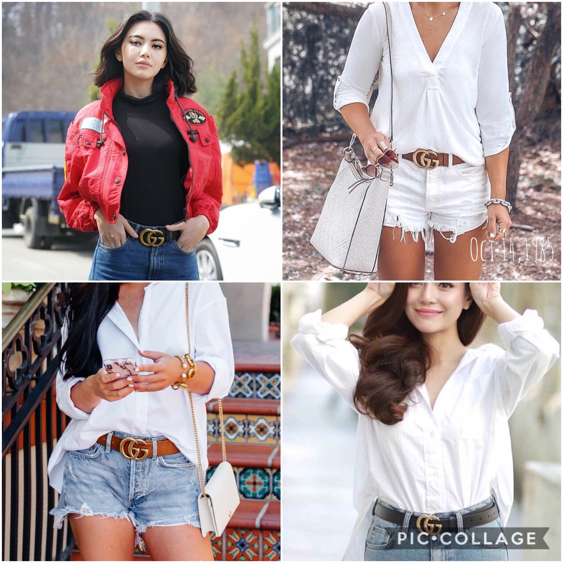 Gucci belt new collection 2017 เข็มขัด Gucci แบบไม่เย็บขอบ หัวเข็มขัดทำสัญลักษณ์ GG สายใหญ่ หัวเข็มใหญ่ ใส่โชว์หัวเข็มขัดใหญ่ๆเท่ๆ งานสวยค่ะ ต้องมีไม่ควรพลาดค่ะ Leather material Premium Quality