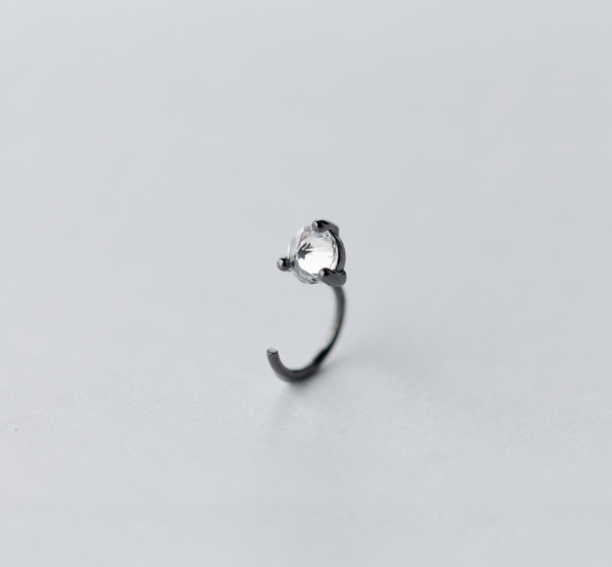 ต่างหูสำหรับผิวแพ้ง่าย เงินแท้ 92.5% U mini Clip