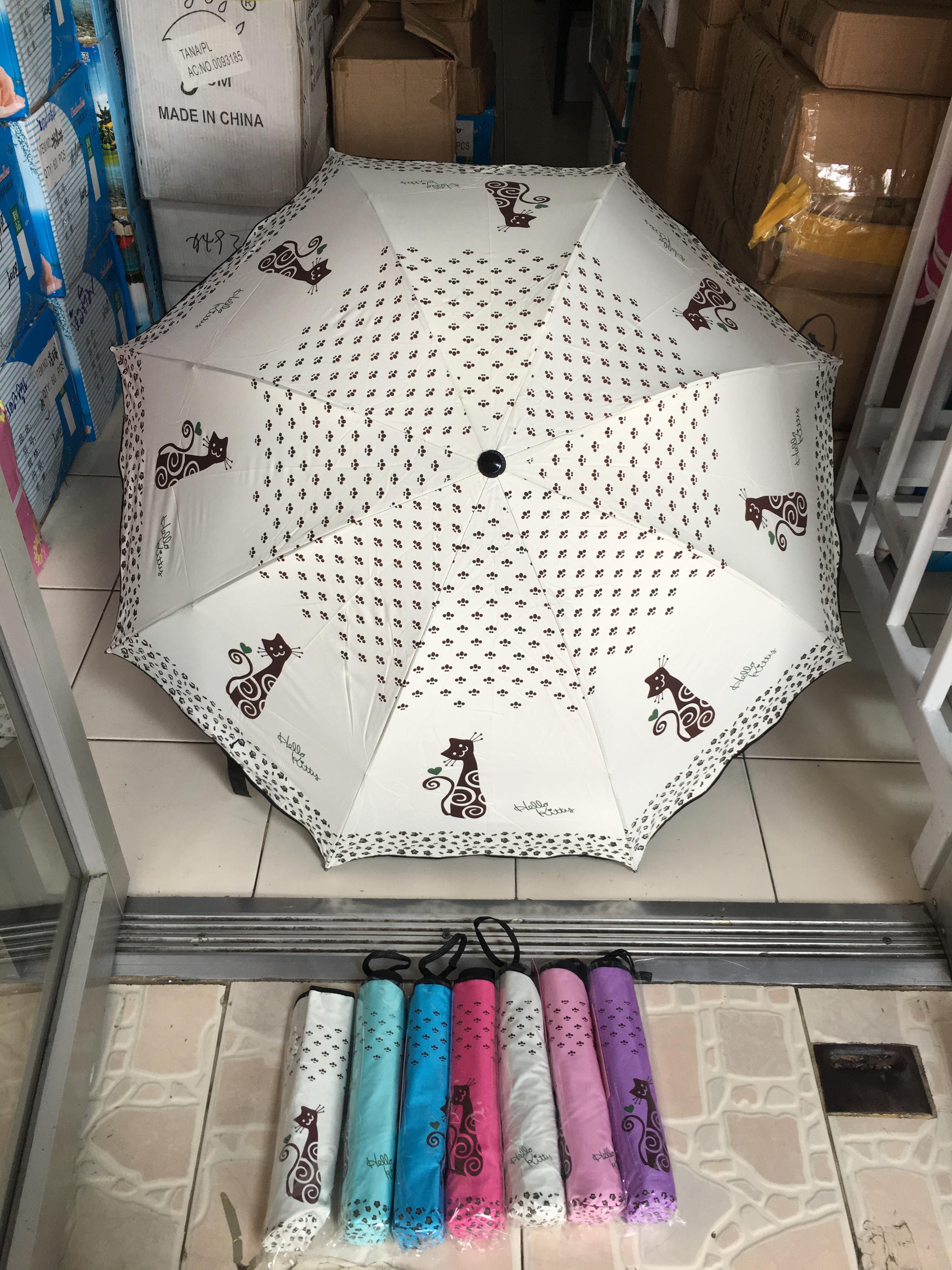 ร่มโค้งแฟชั่นยูวีดำรหัส 8034