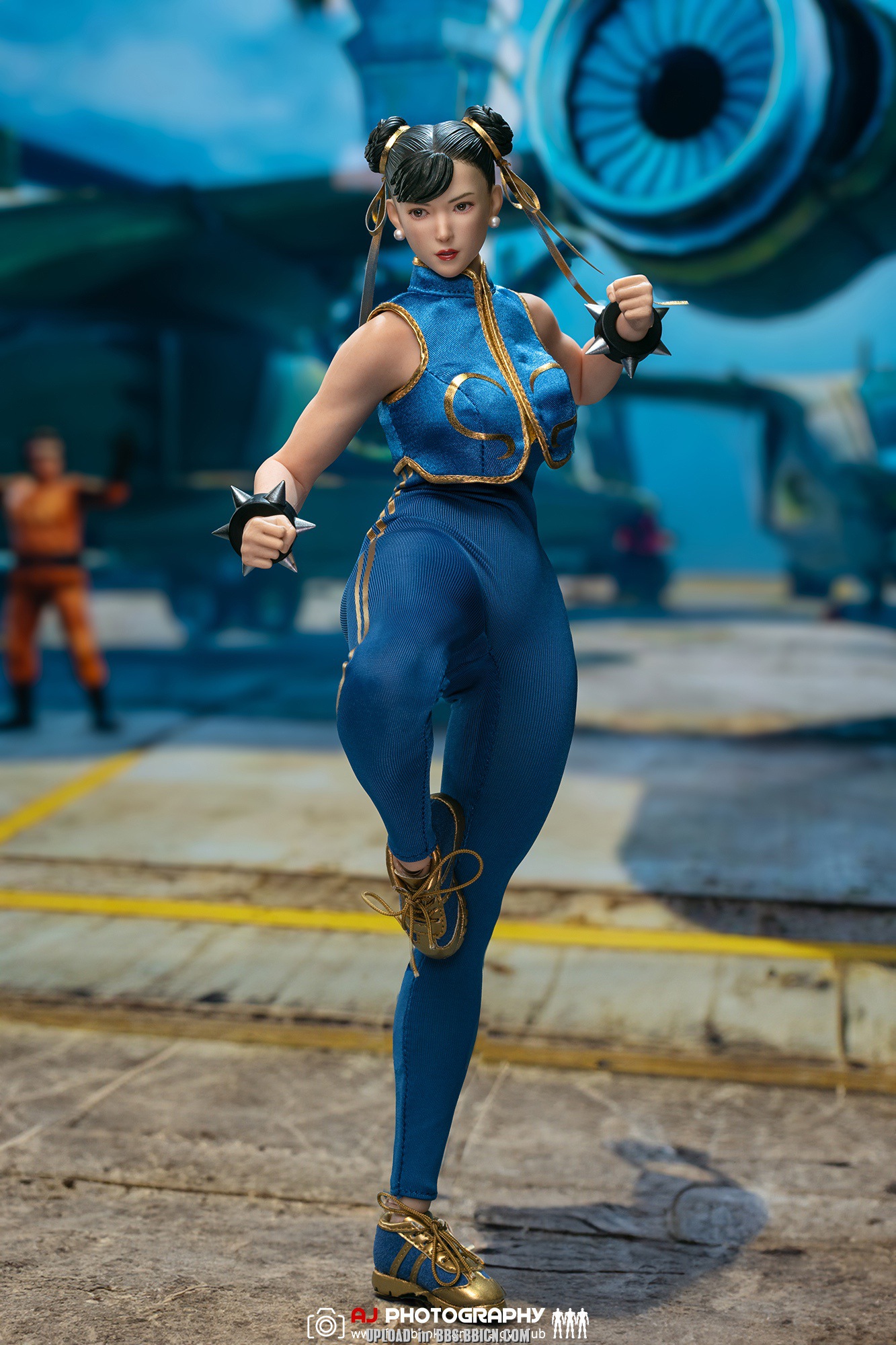 STAR MAN MS-008B Female Fighter Chun-li (Blue Tight Jumpsuit Version)