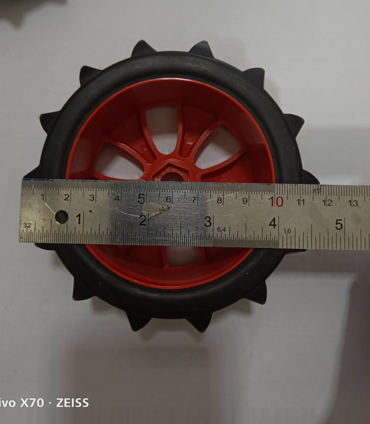 MO47 ล้อ 4.5 นิ้ว สำหรับติดมอเตอร์รูเพลา 5 มิล***เฉพาะล้อไม่รวมมอเตอร์