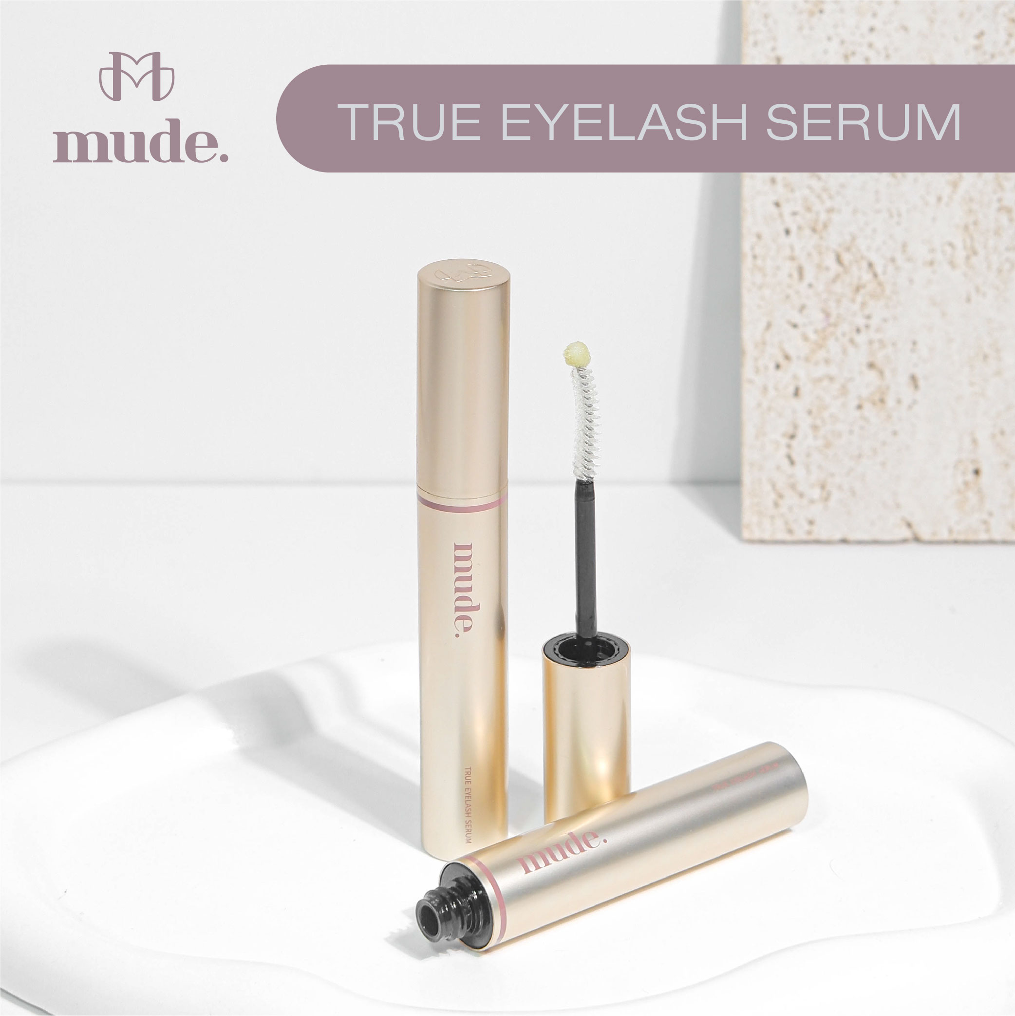 [SALE] MUDE TRUE EYELASH SERUM 8 G. (เซรั่ม มาสคาร่า แท่งสีทอง ) exp2026/01