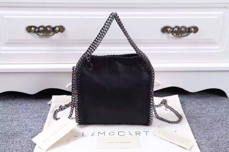 SALE กระเป๋าแฟชั่น" STELLA MACCARTNEY !! รุ่น Falabella Shaggy Deer Fold Tiny Tote. อะไหล่ สีเงินสว่าง ไม่ลอกก ไม่ดำ !!!