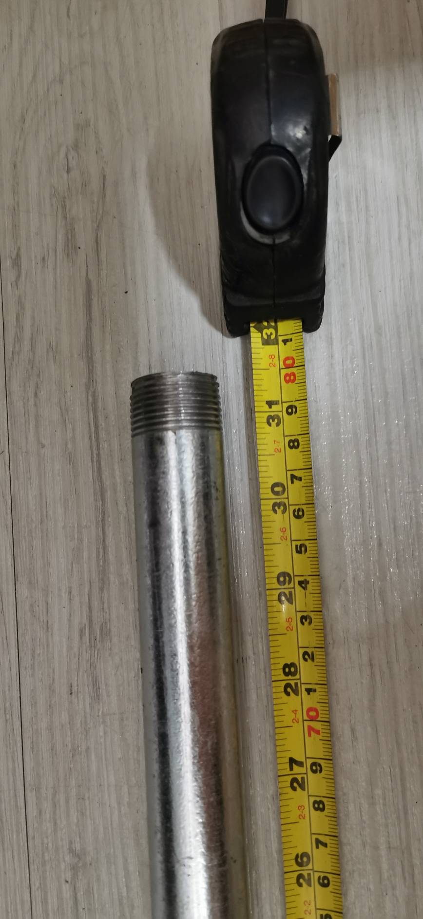 OT121-80CM ท่อ 4 หุน สำหรับแคมป์ท่อ ยาว 80 เซน เกลียว 2 ด้าน พร้อมใช้