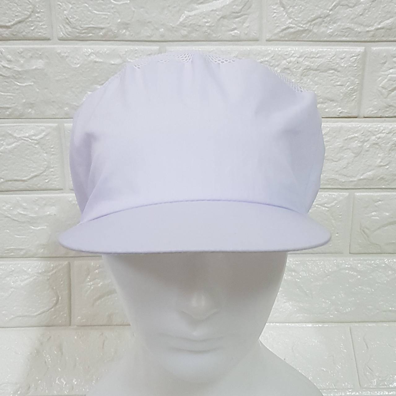 จำนวน 50 ใบ หมวกคลุมผมตาข่ายบน หมวกแม่ครัว หมวกพ่อครัว หมวกทำอาหาร หมวกโรงงาน หมวกพนักงานฝ่ายผลิต หมวกอุตสาหกรรม หมวกคลุมเก็บผมชาย-หญิง