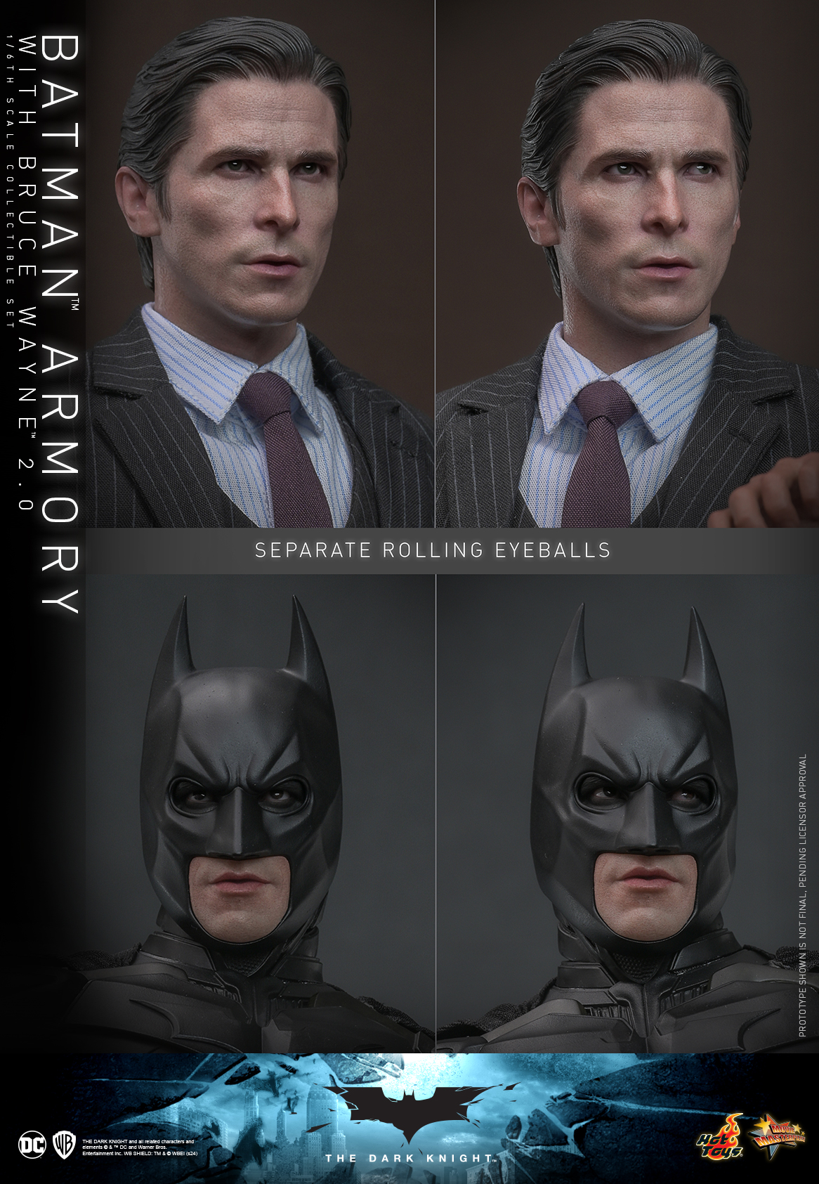 Hot Toys MMS750 The Dark Knight - Batman Armory with Bruce Wayne (2.0)