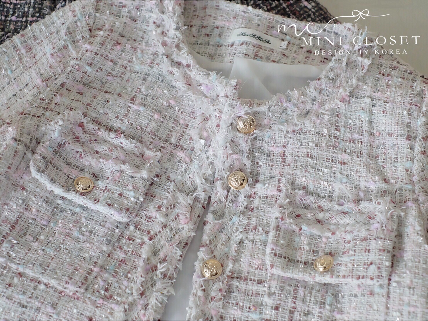 เสื้อคลุมผ้าทวีตสไตล์เกาหลี ส่งฟรี