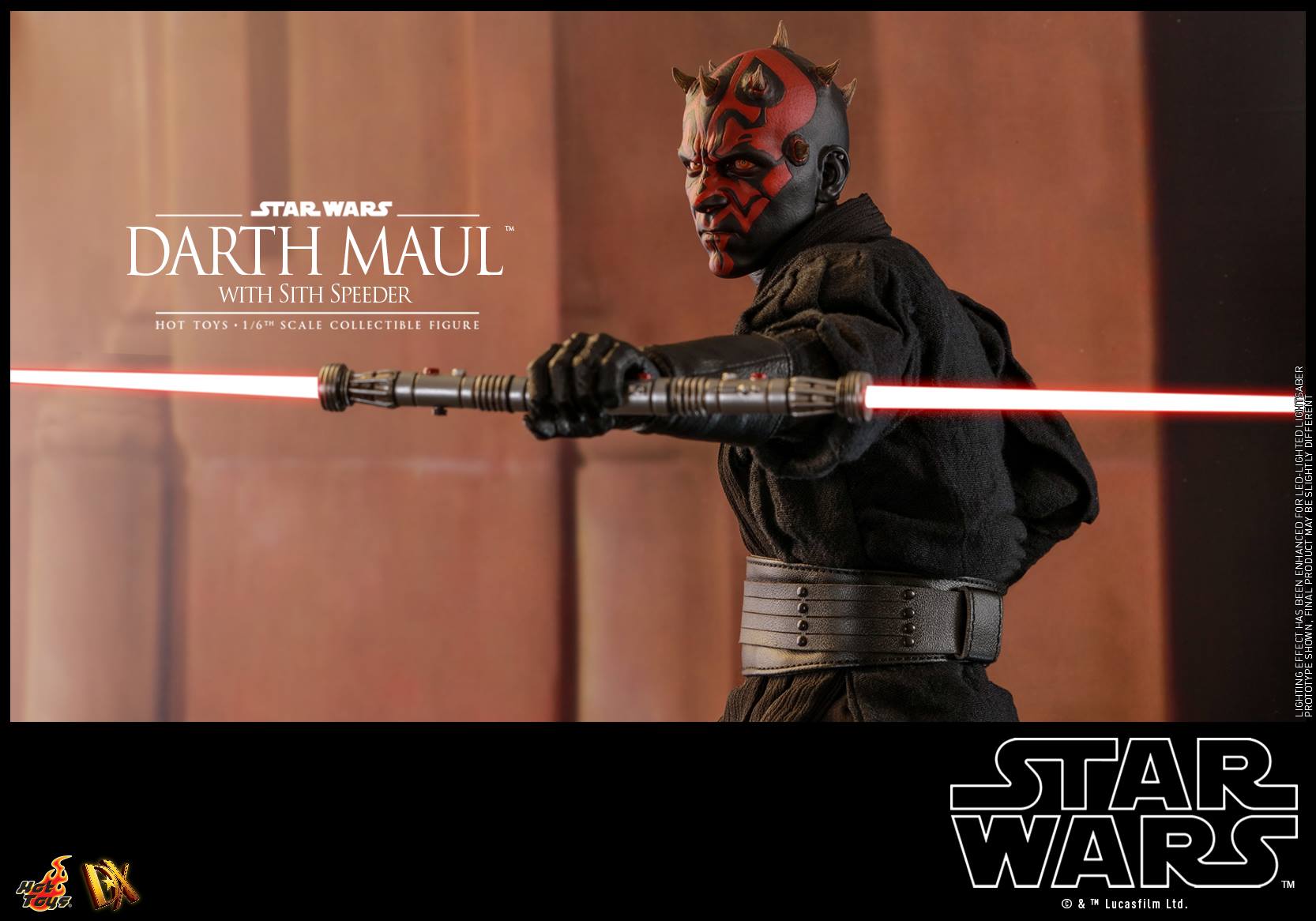 Hot Toys DX17 STAR WARS EPISODE I: THE PHANTOM MENACE - DARTH MAUL WITH SITH SPEEDER