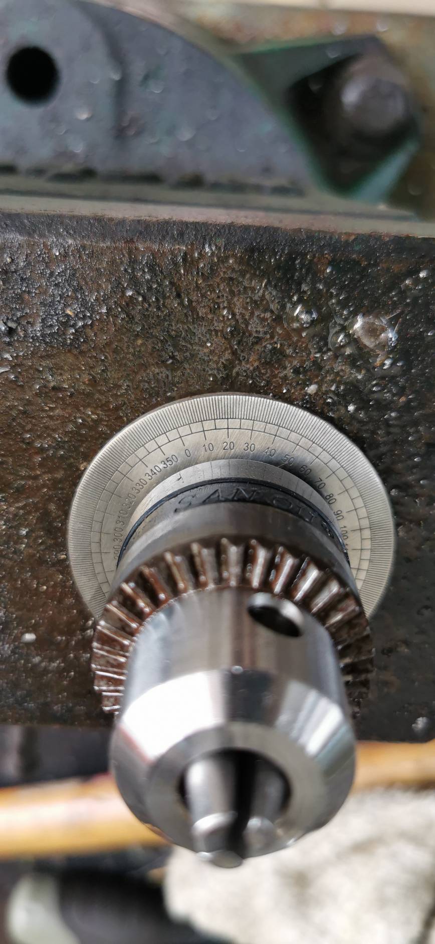 R20 ไม้บรรทัดสเตนเลส วงกลม 2 นิ้ว สำหรับ DIY หัวแบ่งองศา