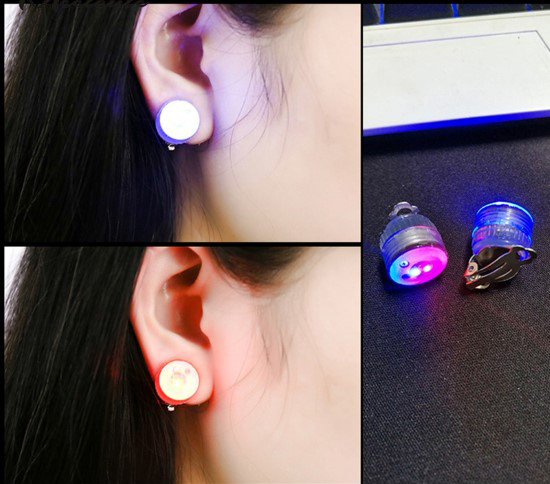 ต่างหูมีไฟแบบหนีบ