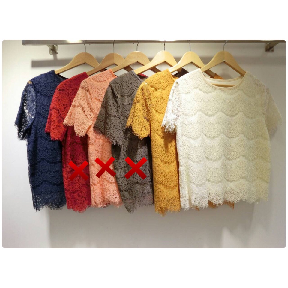 Lace Garden Top (ONLY @Naked Studio) เสื้อตัวสั้นลูกไม้อย่างดี มีซับในในตัว งานดีเย็บเก็บริมขอบเรียบร้อยค่ะ ใส่ได้กับทั้งยีนต์ขาสั้นและยาวนะค่ะ