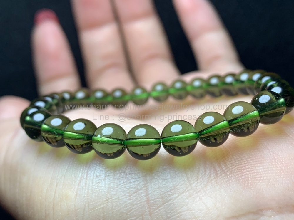Moldavite โมลดาไวต์ หินสะเก็ดดาว 6.8 มม
