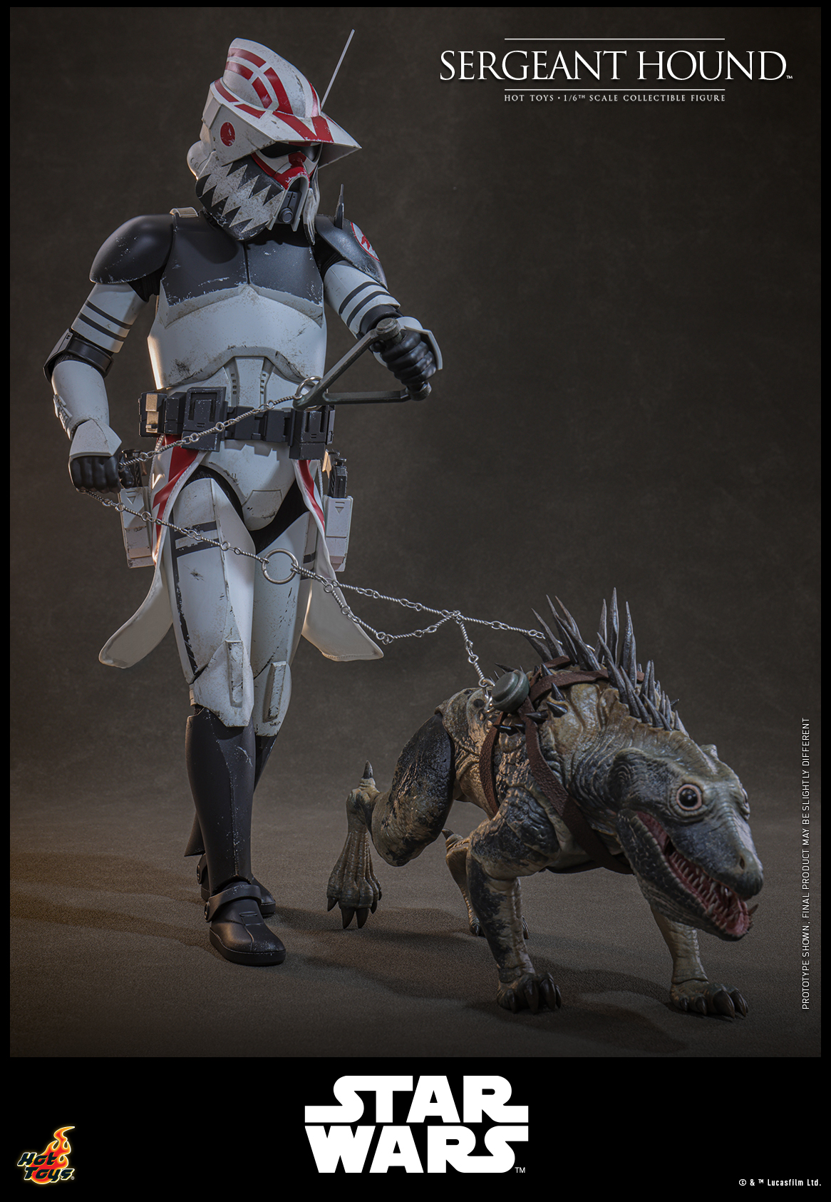 Hot Toys TMS167 Star Wars: The Clone Wars - Sergeant Hound