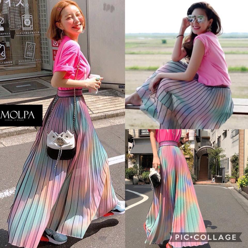กระโปรง Gucci สีพาสเทล