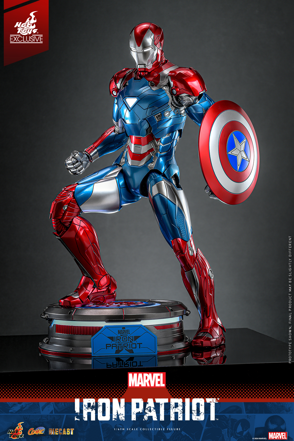 Hot Toys CMS021D68 Marvel Comics - Iron Patriot [Hot Toys Exclusive]
