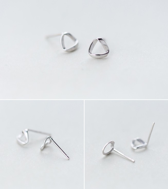 ต่างหูสำหรับผิวแพ้ง่าย เงินแท้ 92.5% Silver u_ES630