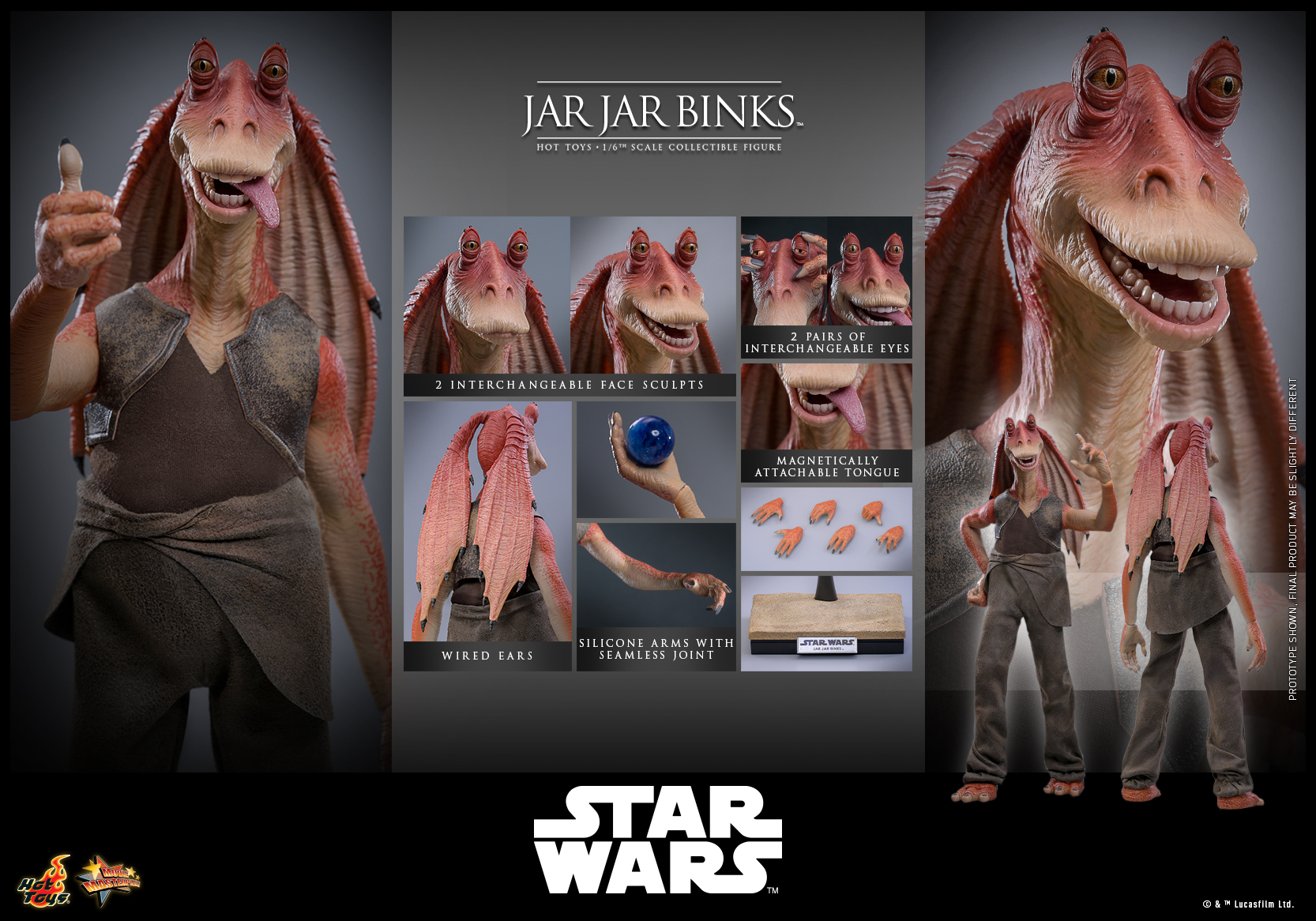 Hot Toys MMS807 Star Wars: The Phantom Menace - Jar Jar Binks