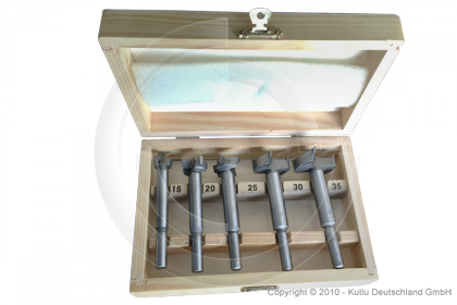 D10 ดอกสว่านคว้านไม้คาร์ไบ Forstner Drill Bits 15-35 มิล ยาว 85 มิล พร้อมกล่องไม้