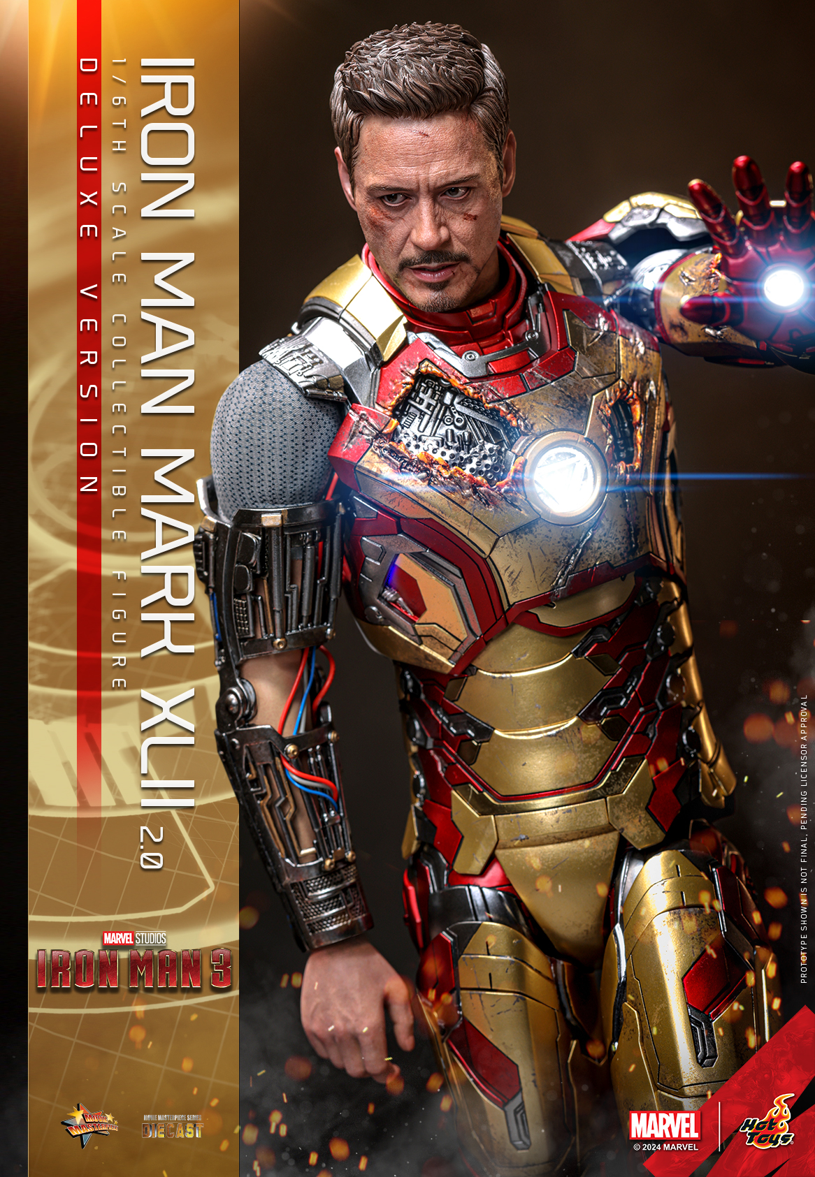 Hot Toys MMS759D66B Iron Man 3 - Iron Man Mark XLII (2.0) (Deluxe Version) (Special Edition)