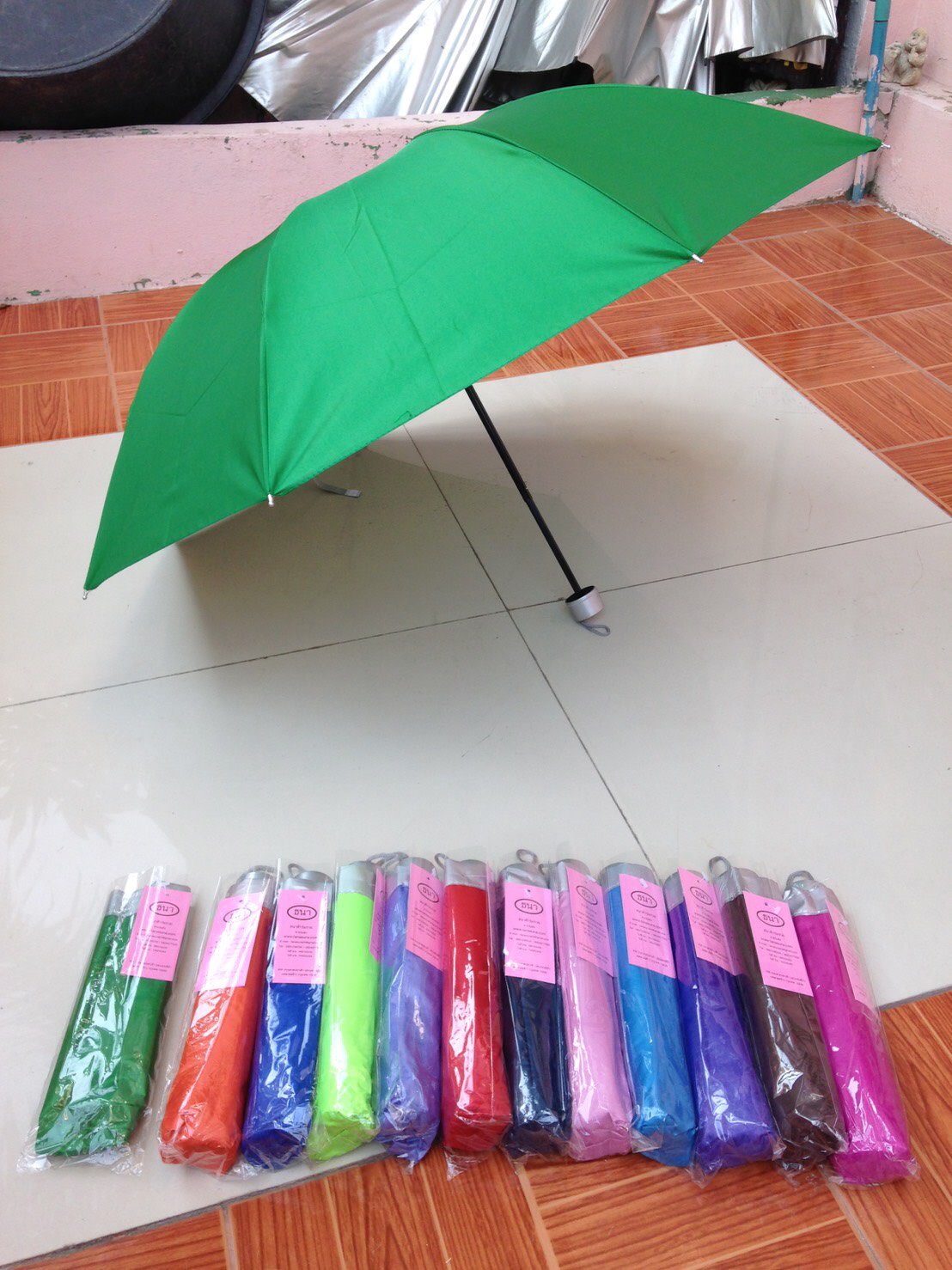 ร่มพับ3ตอนมียูวี8ก้าน