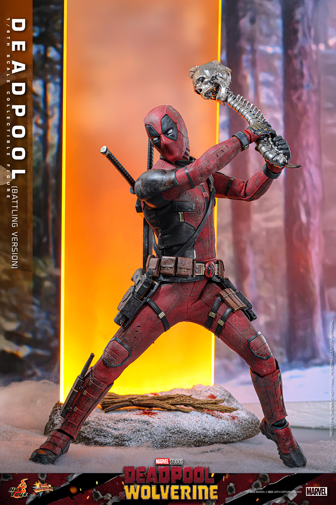 Hot Toys MMS782 Deadpool & Wolverine - Deadpool (Battling Version)