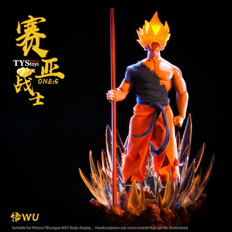 TYS Cosplay WU series 1/6 Saiyan Warrior Wu