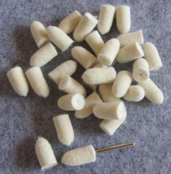 DG35 ชุดหัวขัดผ้าสักหลาด 88 ชิ้น แกน 3.2 มิล สำหรับ งานขัดเงา ปัดเงา ขัดสี ขัดละเอียด