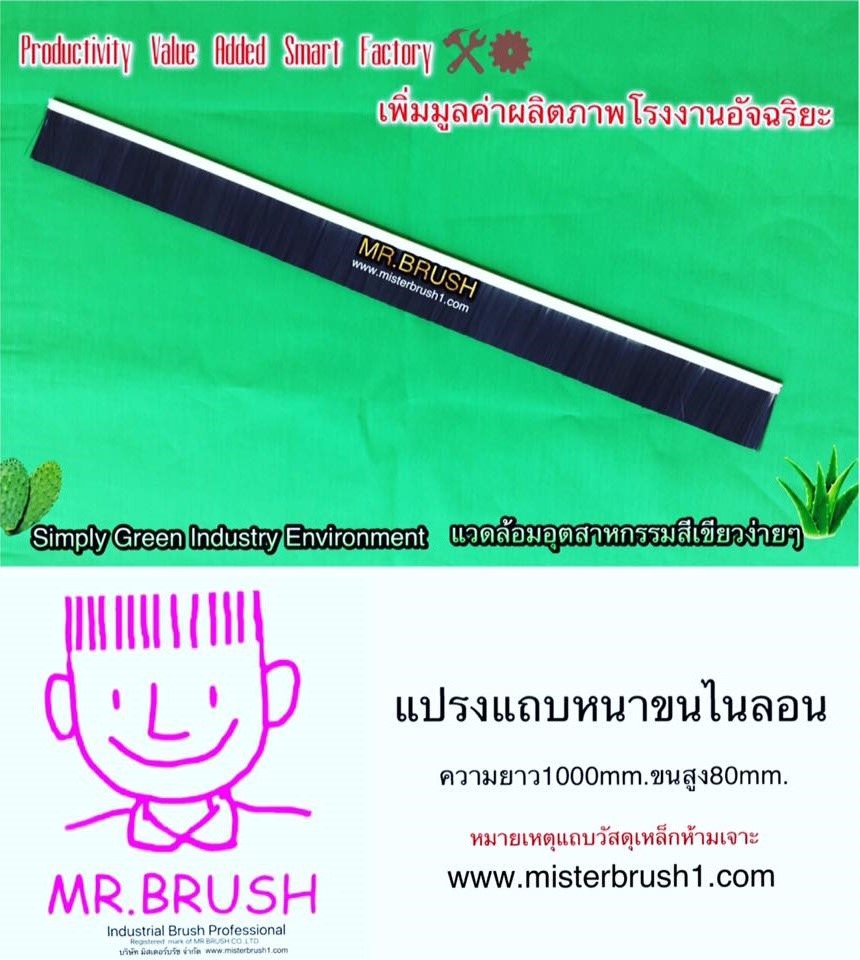 แปรงแถบอย่างหนา