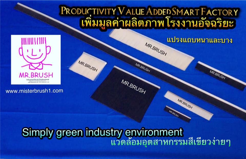 แปรงแถบStrip brushหนาบาง