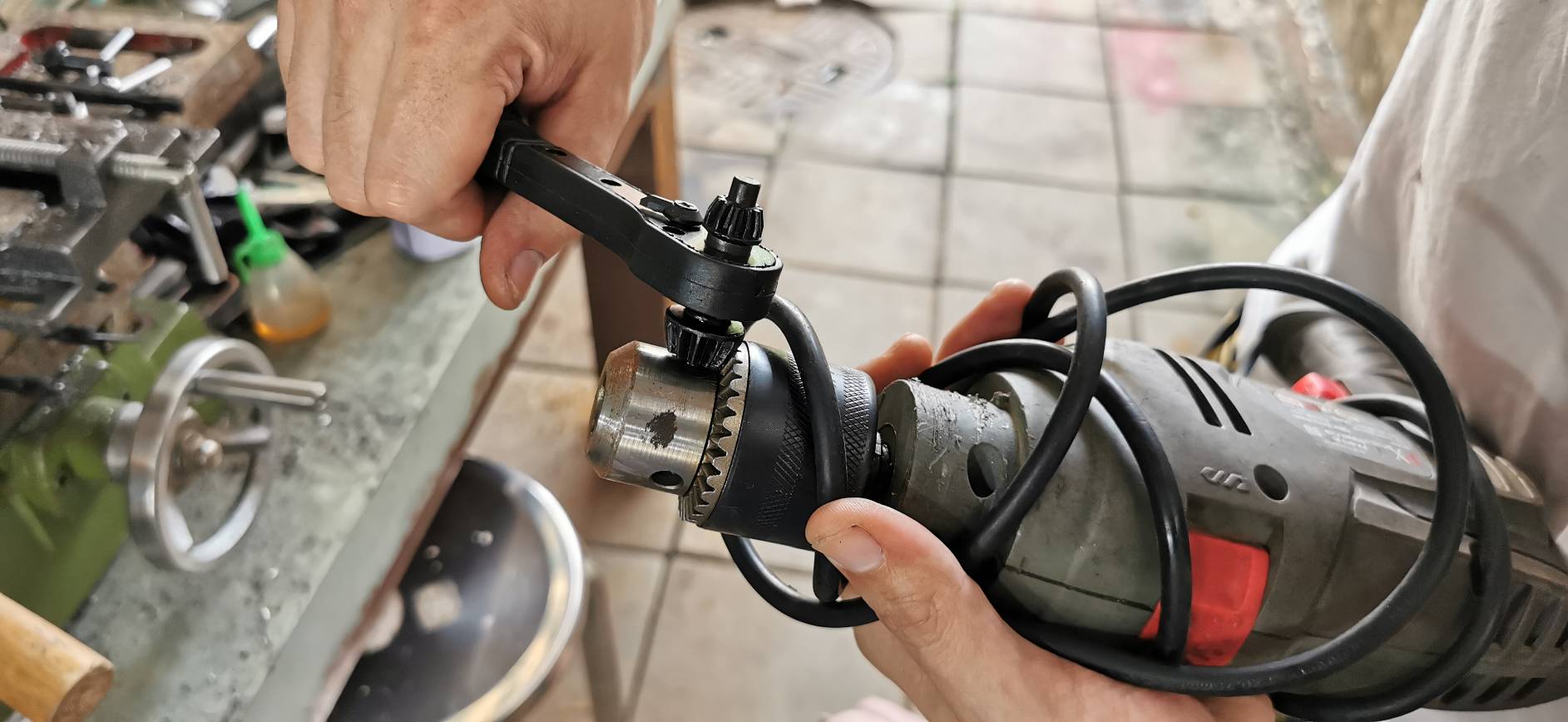 CH20 ประแจก๊อกแก๊กสำหรับหัวจับสว่าน 3-4 หุน ขันง่ายๆ ขันแน่น ไม่หลุดมือ