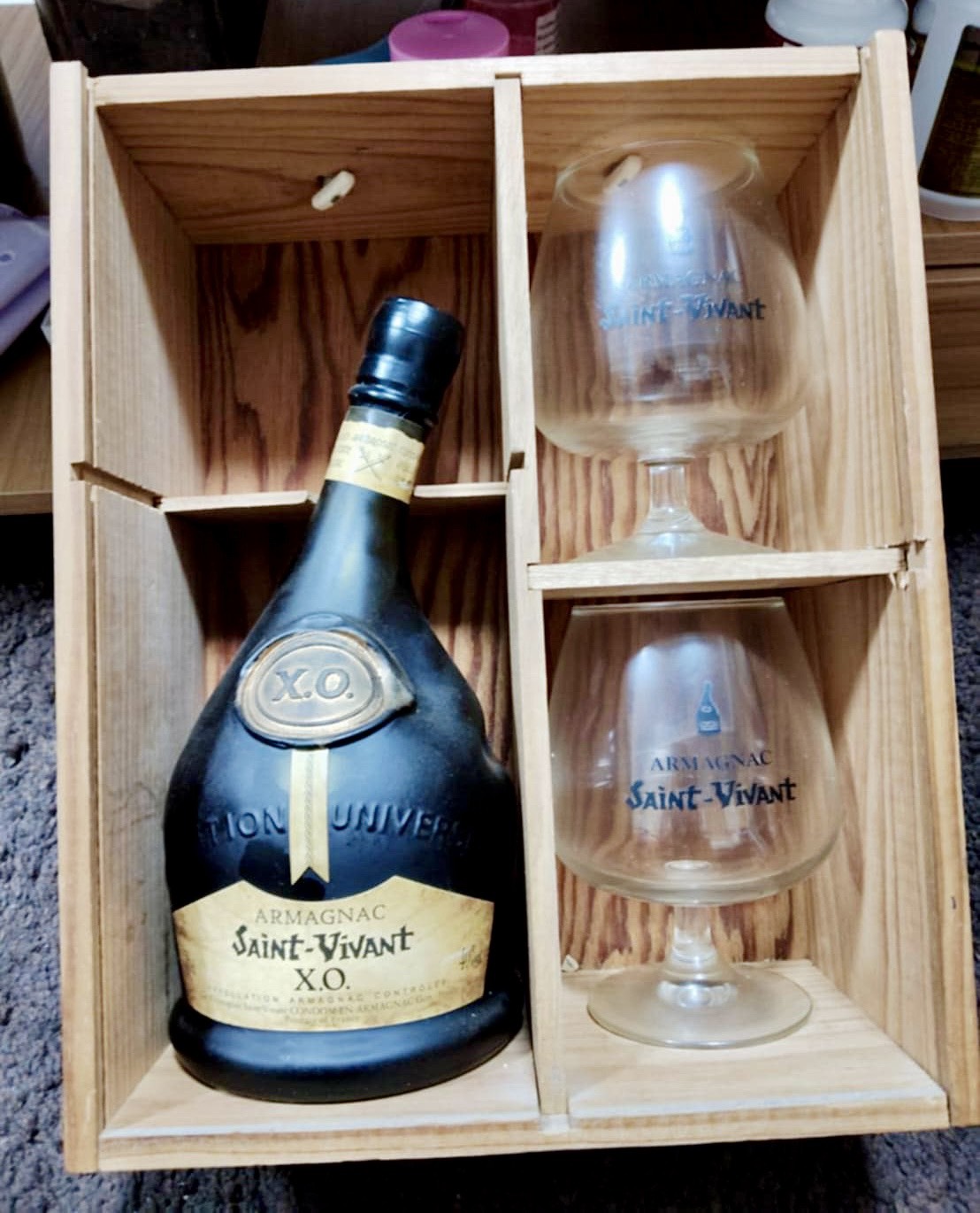 บรั่นดี XO Saint Vivant Armagnac คอเอียง รุ่นพิเศษ
