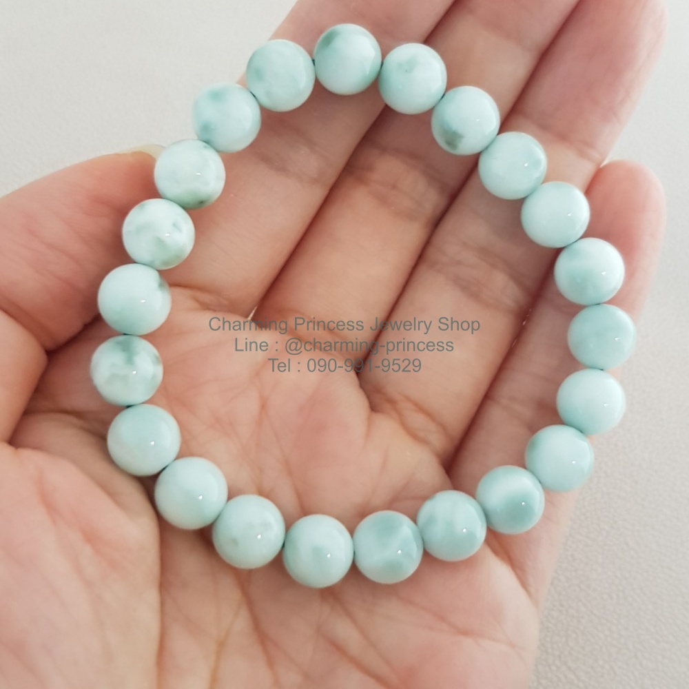 Green Angelite แองเจิลไลท์สีเขียว 8 มม หินของความคิดสร้างสรรค์ หินแห่งการหยั่งรู้ การปรากฏของสิ่งเตือนภัย ซึ่งเปรียบเสมือนมีเครื่องรางบอกเหตุ