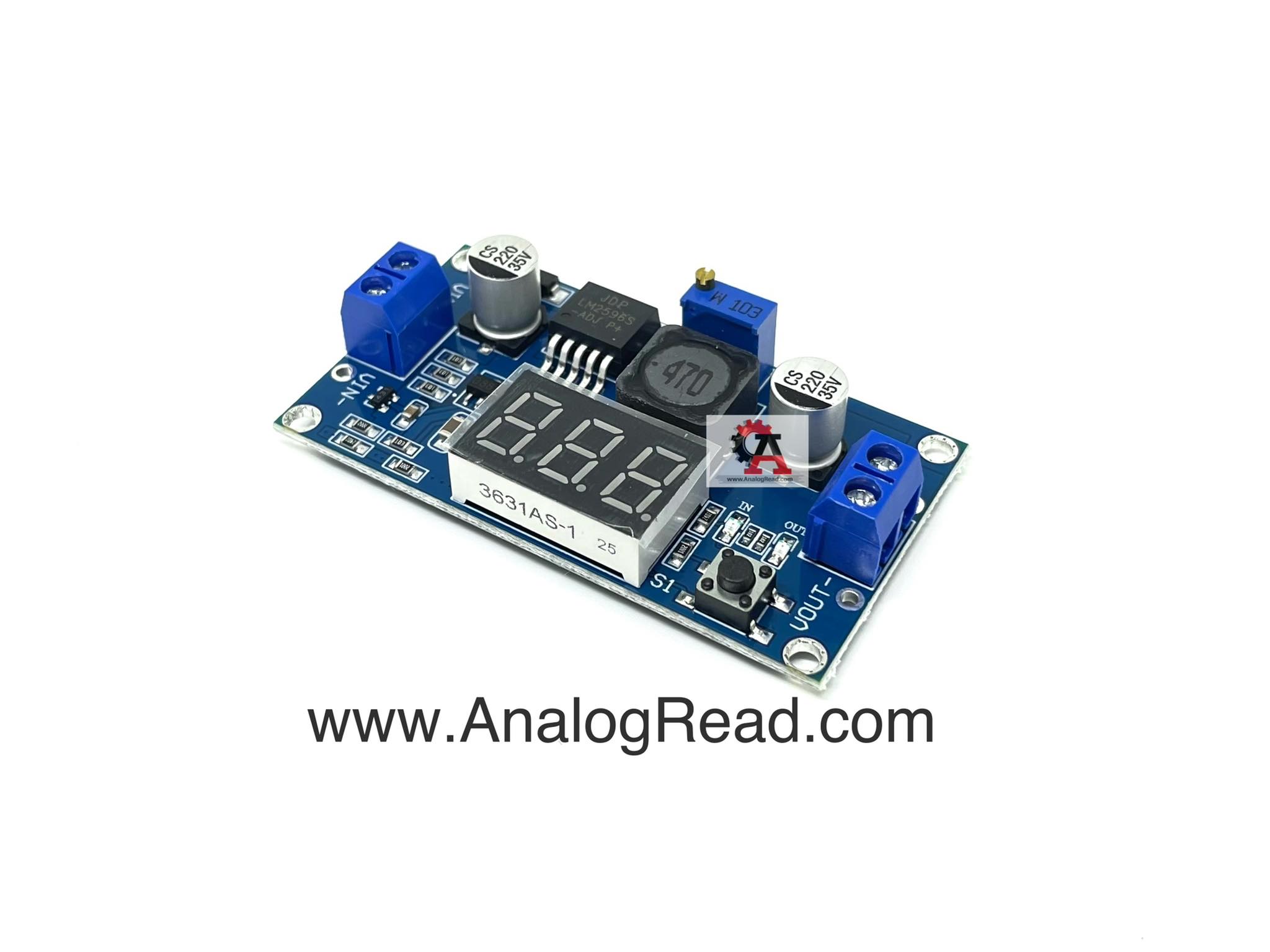 LM2596S DC-DC Step Down Power Module โมดูลลดแรงดัน พร้อมหน้าจอแสดงผล
