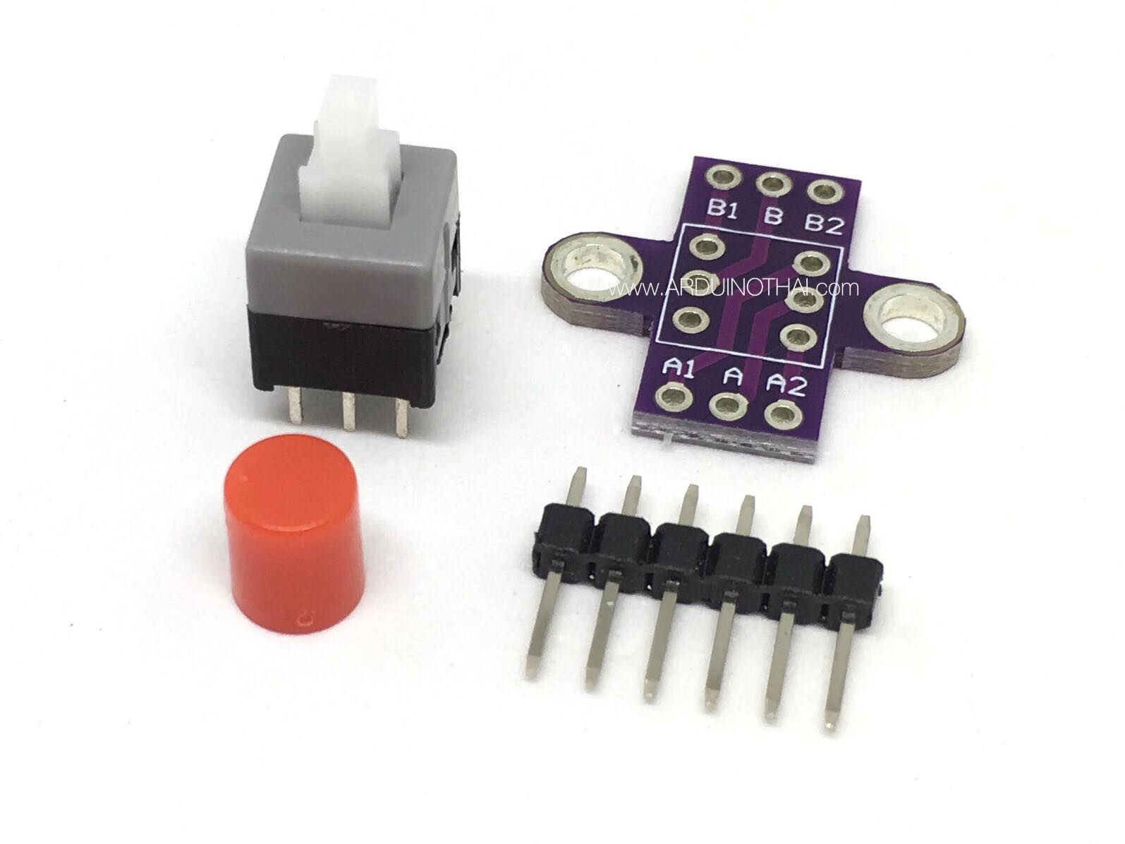 Lock Button Switch โมดูลสวิตช์กดติดกดดับ CJMCU-010 สต็อกไทยส่งไว