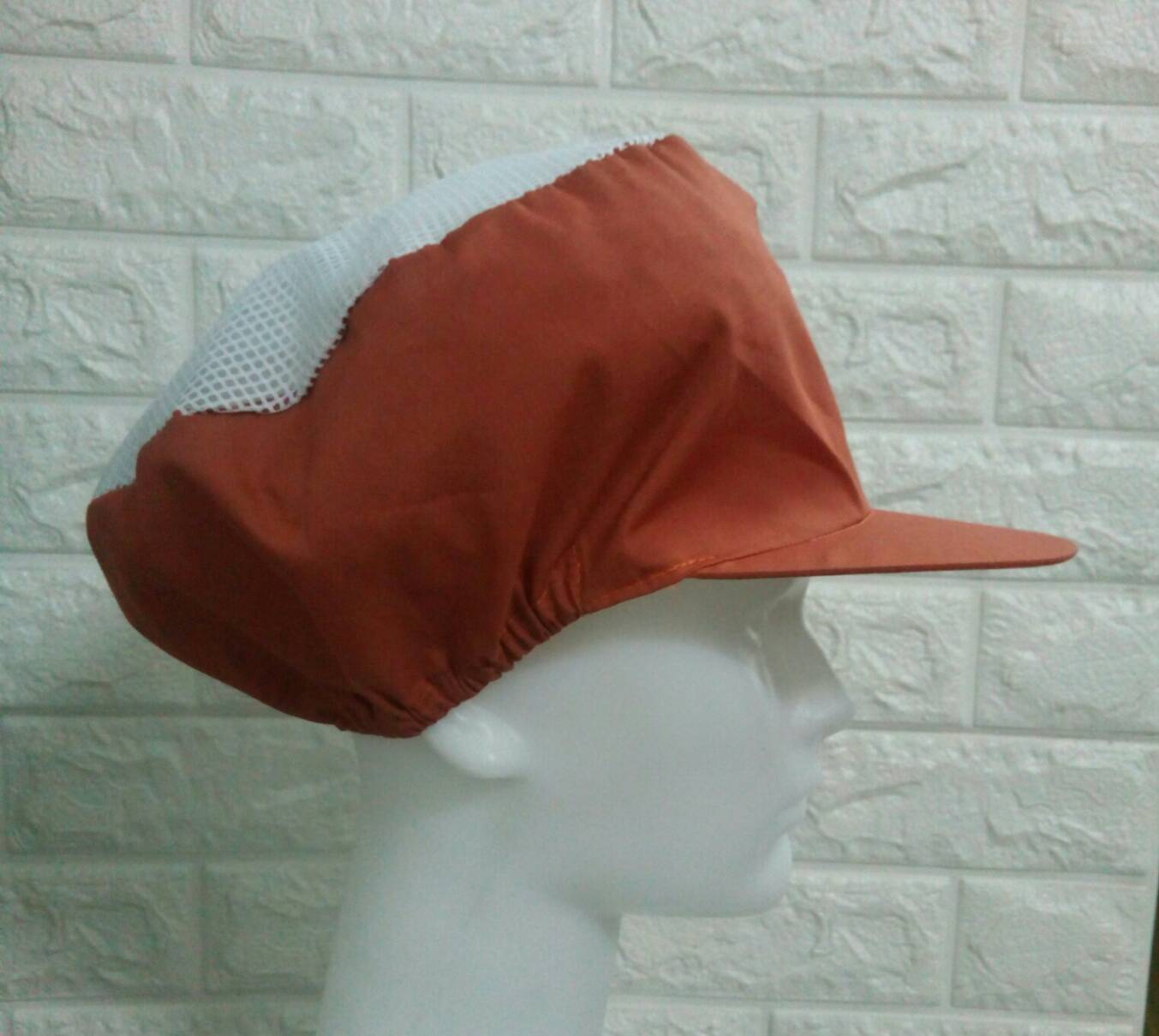 หมวกคลุมผมตาข่ายบน หมวกแม่ครัว หมวกพ่อครัว หมวกทำอาหาร หมวกโรงงาน หมวกพนักงานฝ่ายผลิต หมวกอุตสาหกรรม หมวกคลุมผมชาย-หญิง